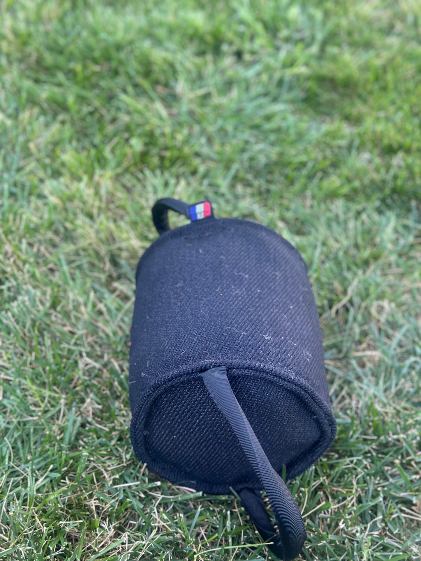 Large cylinder/barrel roll pillow tug with 2 Tubular Handles