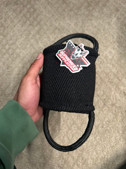 Small cylinder/barrel roll Pillow with 2 Tubular Handles