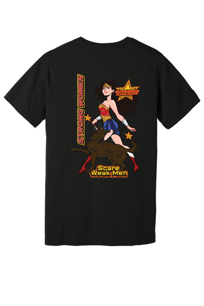 Strong Women Scare Weak Men V-Neck Tee