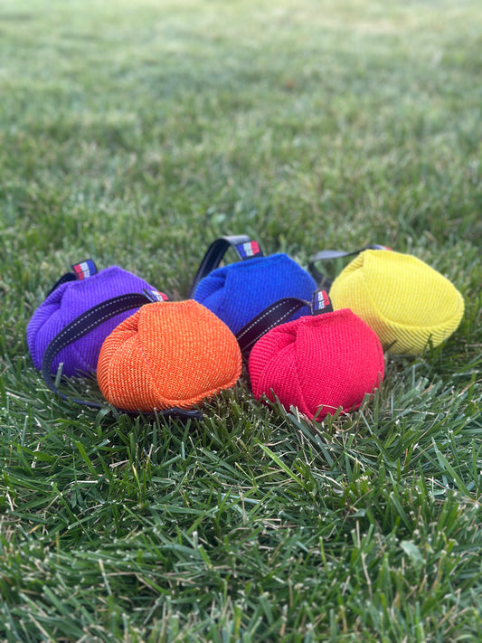 Small Folded Tug Ball – French Linen