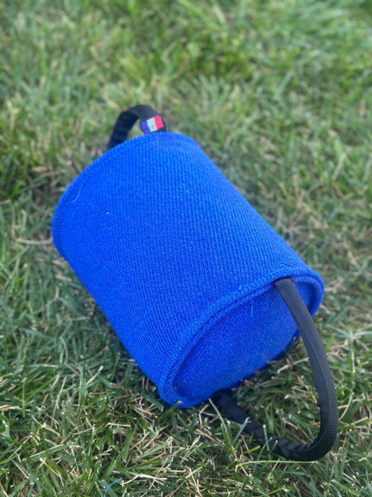 Large cylinder/barrel roll pillow tug with 2 Tubular Handles