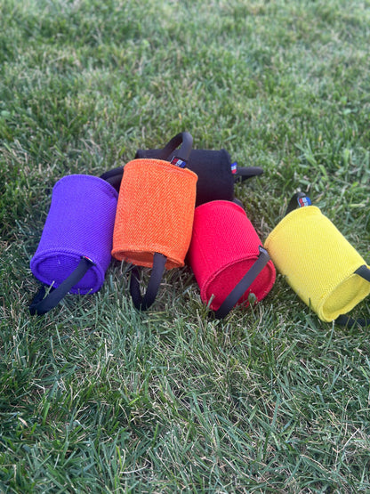 Medium cylinder/barrel roll Pillow Tug with 2 Tubular Handles